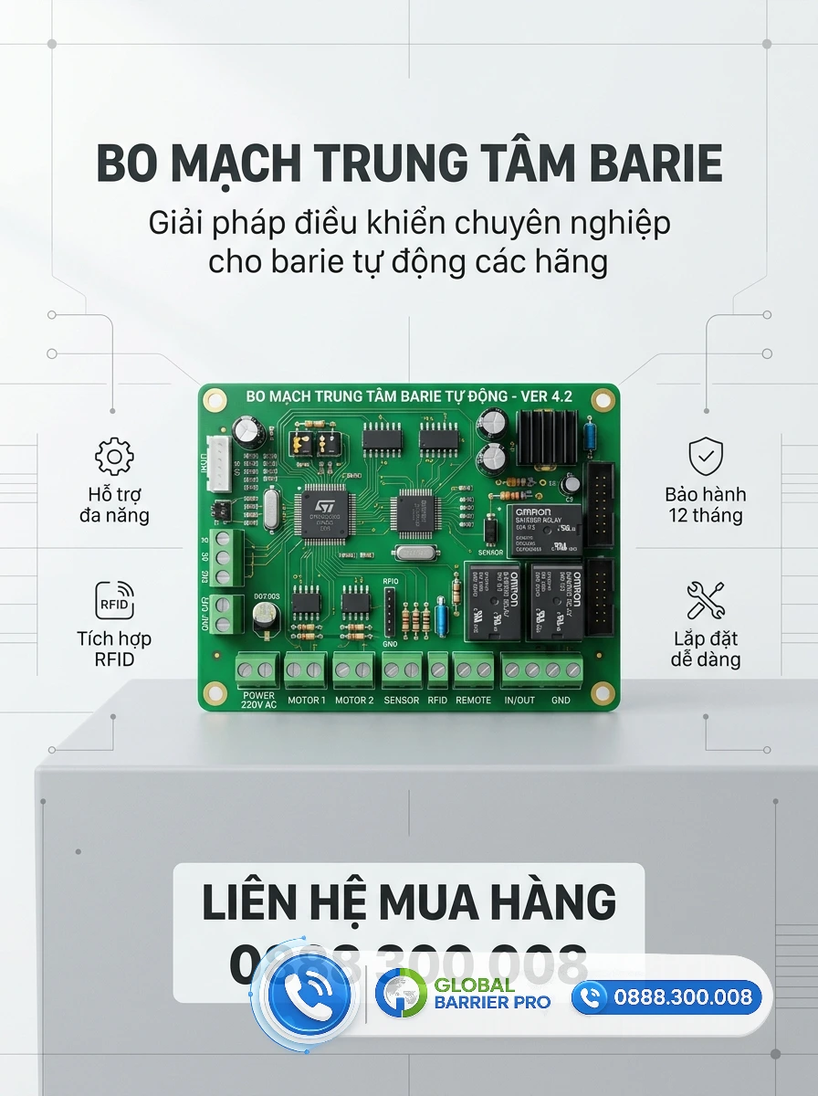 Mạch điều khiển barie Ankuai - ảnh chi tiết 8 Mạch điều khiển barie Ankuai - ảnh chi tiết 8
