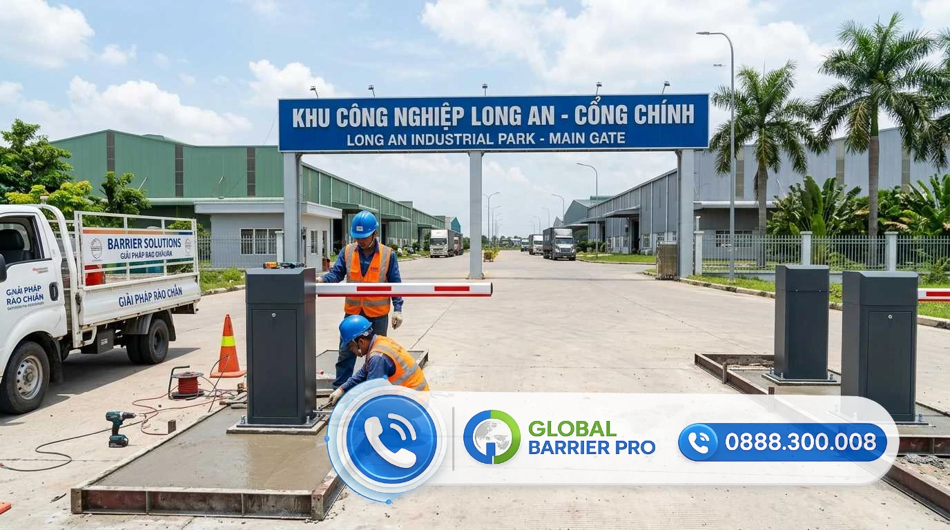 Dự án lắp đặt barie tự động thực tế Dự án lắp đặt barie tự động cho bãi xe và khu nghỉ dưỡng