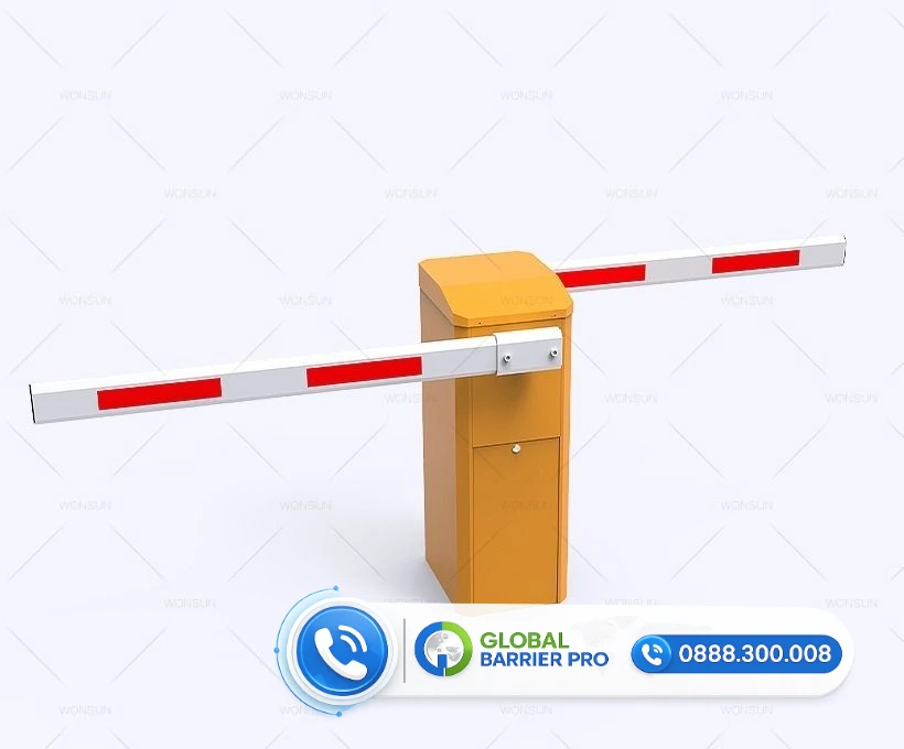 Barie tự động phù hợp cho làn xe tại công trình