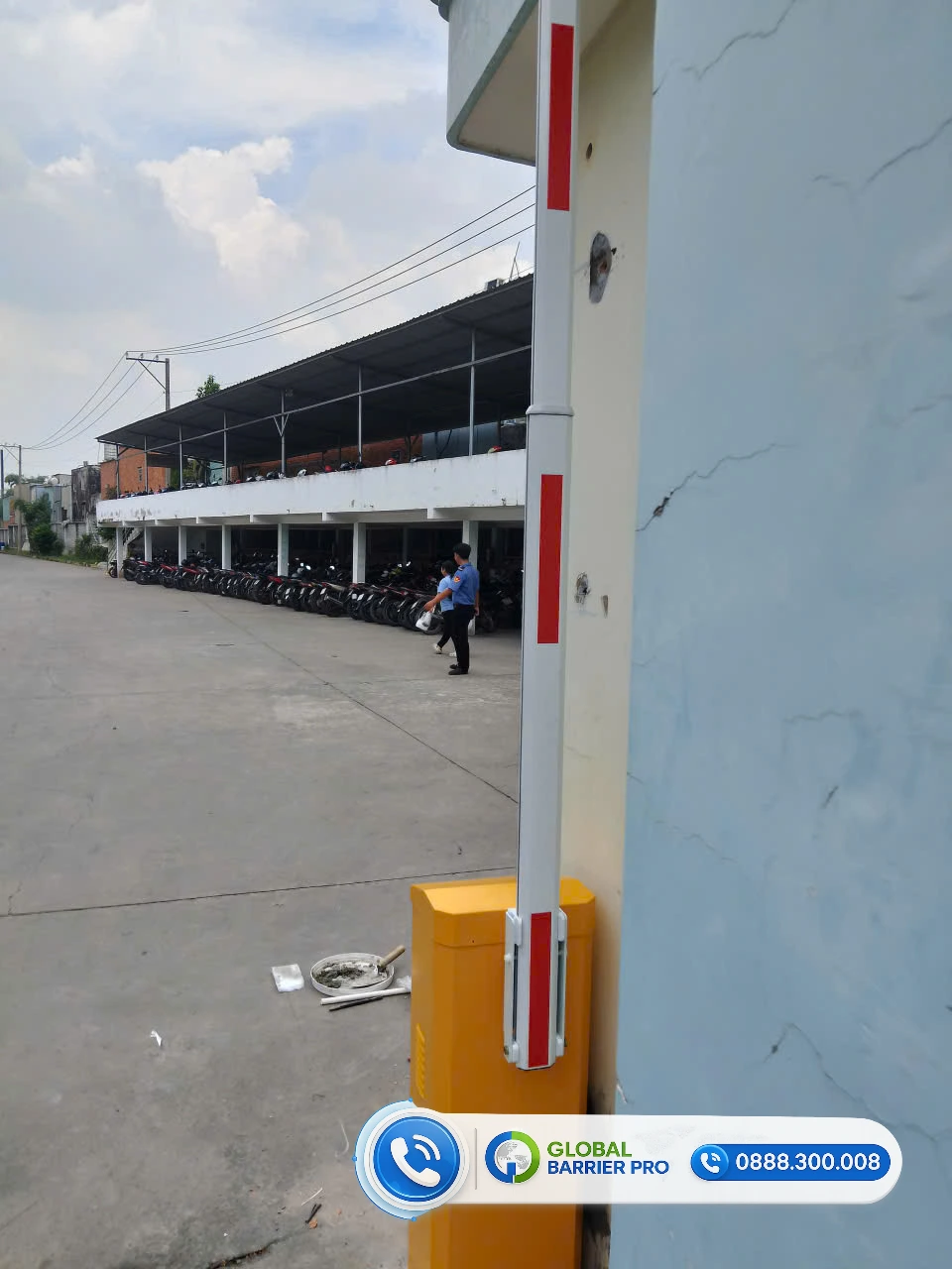 Barie điện tử thông minh tại Bình Dương Barie điện tử thông minh tại công trình ở Bình Dương