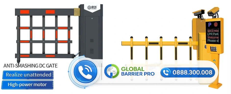 Hai mẫu barie tự động dùng cho cổng kiểm soát xe