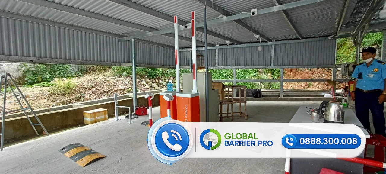 Barie thông minh cho cổng công nghiệp Barie thông minh tích hợp kiểm soát xe công nghiệp
