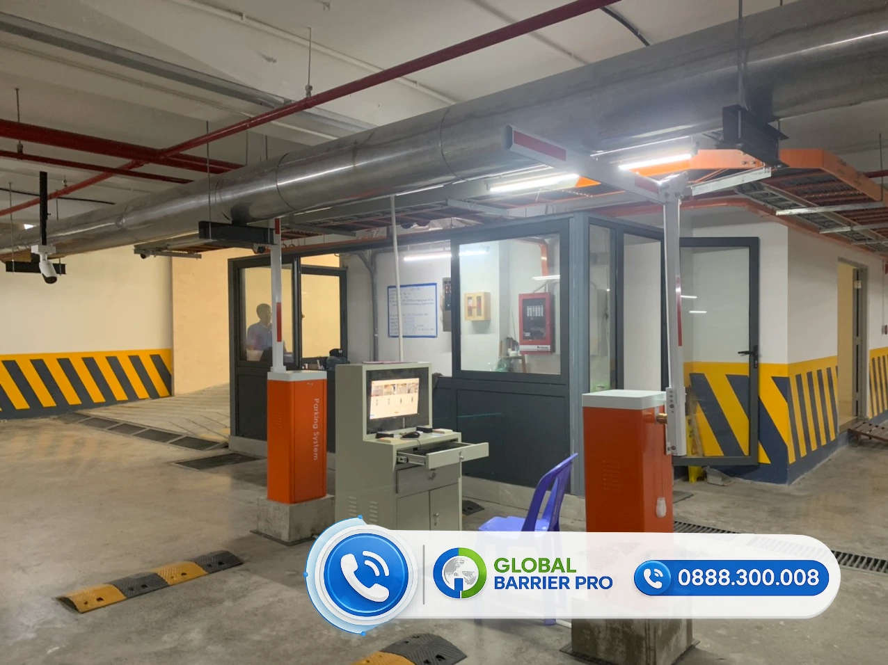Hệ thống rào chắn bãi đỗ xe tại khu công nghiệp