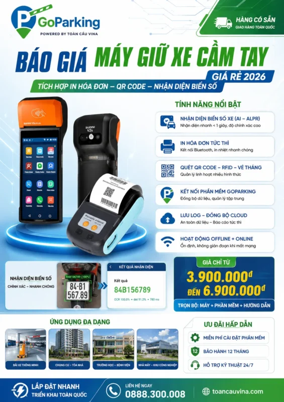 máy giữ xe cầm tay GoParking hình 12