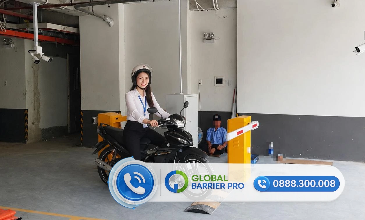 Hệ thống rào chắn tự động cho bãi đỗ xe thông minh, ứng dụng công nghệ an ninh tại khu vực bãi đỗ xe trong nhà