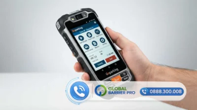 giải pháp máy quẹt thẻ xe cầm tay cho quán cà phê, bãi xe sự kiện hình 2 ngang