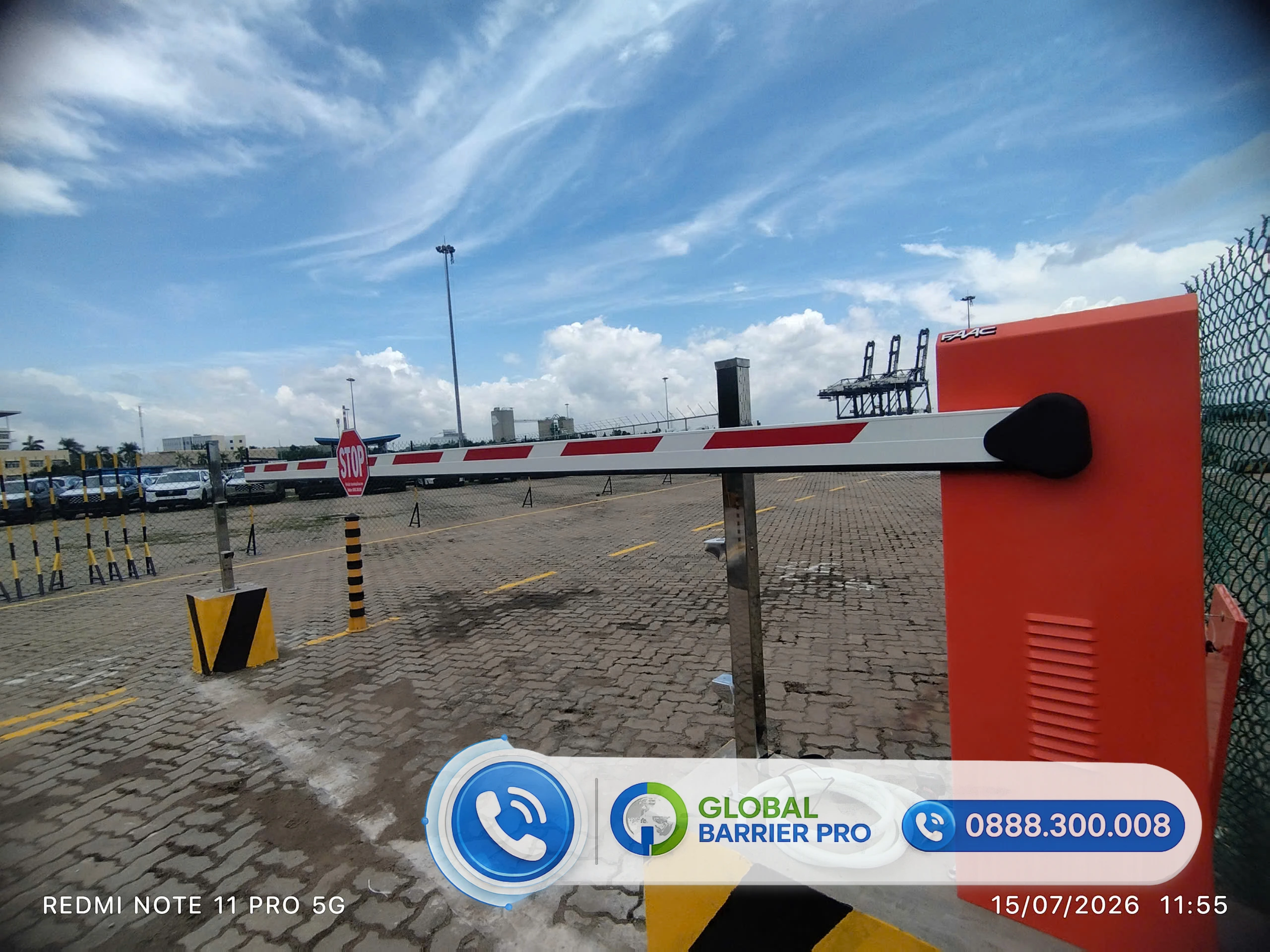 Lắp đặt barie tự động tại Cảng Cát Lái - hình hiện trường 1 Lắp đặt barie tự động tại Cảng Cát Lái - hình hiện trường 1