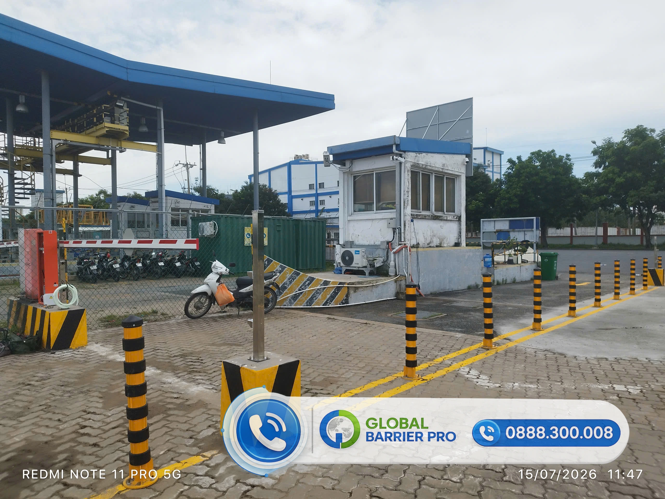 Lắp đặt barie tự động tại Cảng SP-ITC - hình hiện trường 1 Lắp đặt barie tự động tại Cảng SP-ITC - hình hiện trường 1